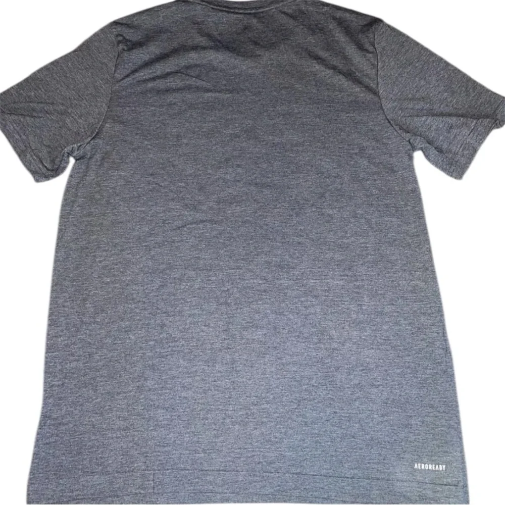 Adidas Heather Gray and White Color Aeroready T-Shirt - Size L
